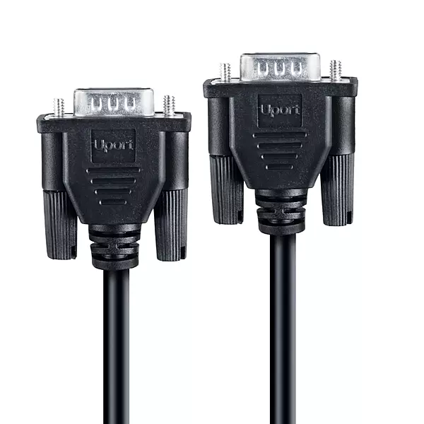 UPORT VGA (3+6) Ultra Slim Cable 3M – High-Quality Clear Video Transmission, Lightweight Design, Perfect for Projectors, Monitors, and TVs. Durable and Flexible for Easy Setup and Use.