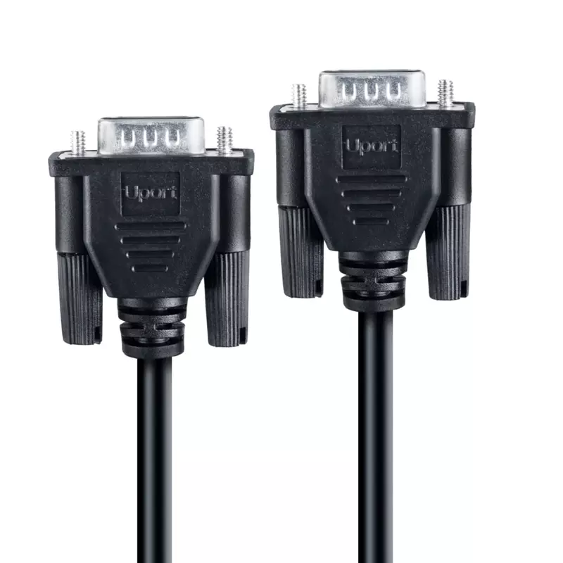 UPORT VGA (3+6) Ultra Slim Cable 3M – High-Quality Clear Video Transmission, Lightweight Design, Perfect for Projectors, Monitors, and TVs. Durable and Flexible for Easy Setup and Use.