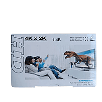 Zigdeal VIBOC HDMI Splitter Box – 1 Input to 2 Output | 4K Support | Plug & Play | Audio Extraction