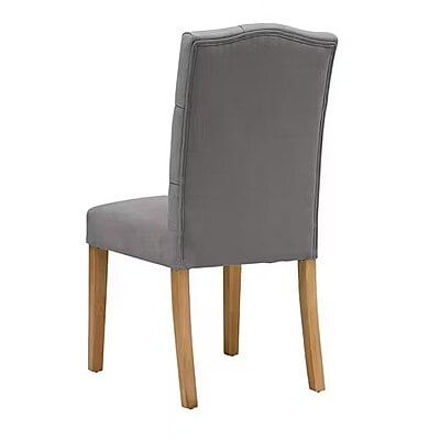 VIKINTERIO Modern Gulmurg Dining Chair - Dark Gray Fabric