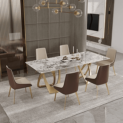 Vikinterio SS Eight Seater Dining Table Set Vikinterio SS Eight Seater Dining Table Set
