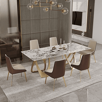 Vikinterio SS Eight Seater Dining Table Set Vikinterio SS Eight Seater Dining Table Set