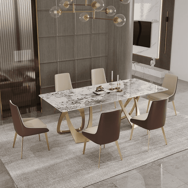 Vikinterio SS Eight Seater Dining Table Set Vikinterio SS Eight Seater Dining Table Set