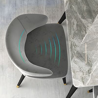 Gulmurg Italian Marble Six Seater Dining Table Set Gulmurg Italian Marble Six Seater Dining Table Set