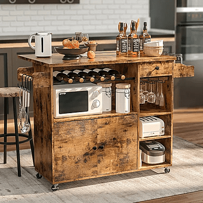 VIKINTERIO Wood Kitchen Island VIKINTERIO Wood Kitchen Island