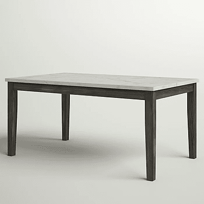 Vikinterio Malabar Marble Top Six seater Dining Table