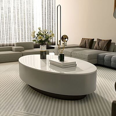 Vikinterio Legendary White Marble Top Coffee Table Vikinterio Legendary White Marble Top Coffee Table