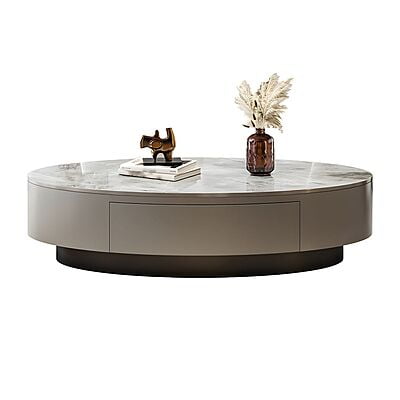 Vikinterio Legendary White Marble Top Coffee Table Vikinterio Legendary White Marble Top Coffee Table