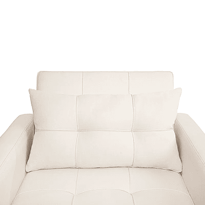 Vikinterio 3 in 1 Convertible Chair Bed, Lounger Sleeper Chair Bed, Linen Sofa Bed Sleeper Armchair