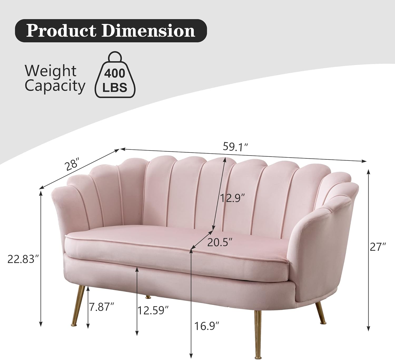 Customized Two Seater Sofa Set
