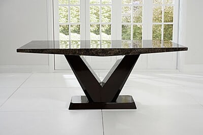 57 Marble Top Six Seater Dining Table 57 Marble Top Six Seater Dining Table