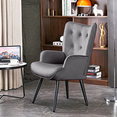 Vikinterio Upholstered Wingback Chair