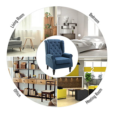 Vikinterio Morrisa Wingback Chair