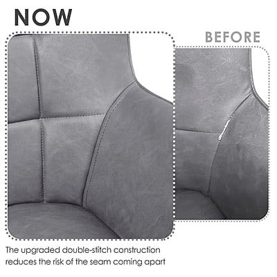 Vikinterio Upholstered Wingback Chair in Gray Polister fabric