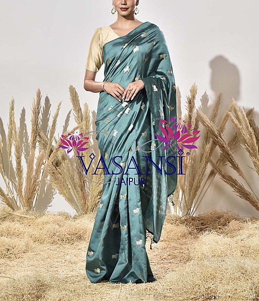 Pink  Vasansi Silk Top-VJ23042502