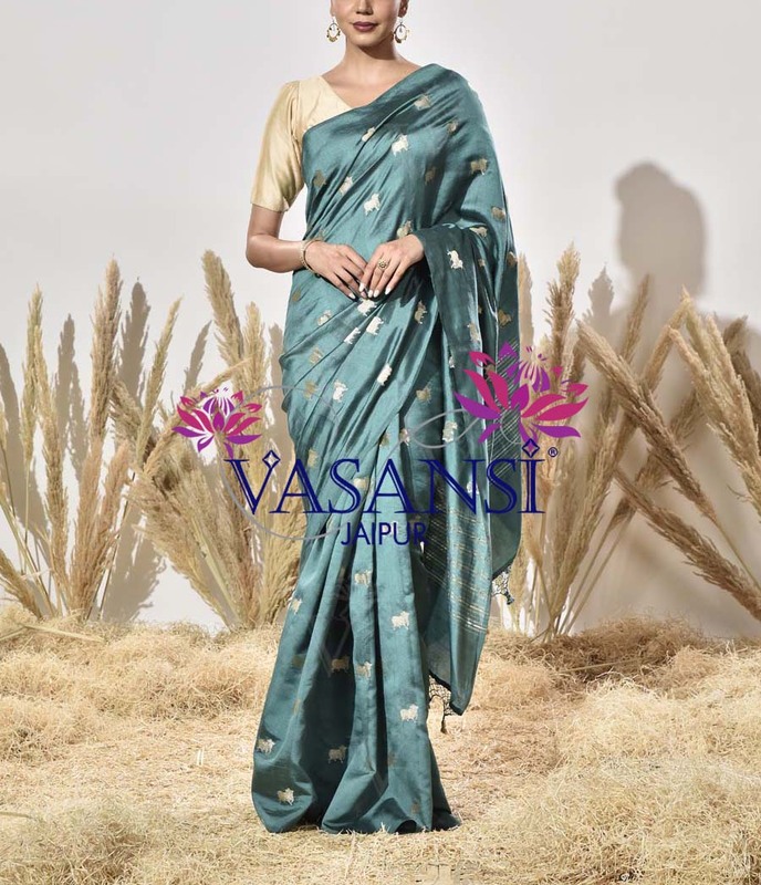 Pink  Vasansi Silk Top-VJ23042502