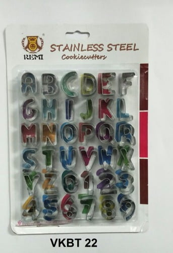 SS Alphabet and Number Cutter Set Series 600