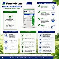 Syngenta TOUCHDOWN 41® Herbicide – Glyphosate 41% SL | Vetrivel Agro Services