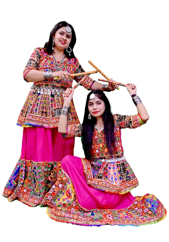 Garba Dance Lehenga Choli Dress for Mother and Daughter Garba Dance Lehenga Choli Dress for Mother and Daughter