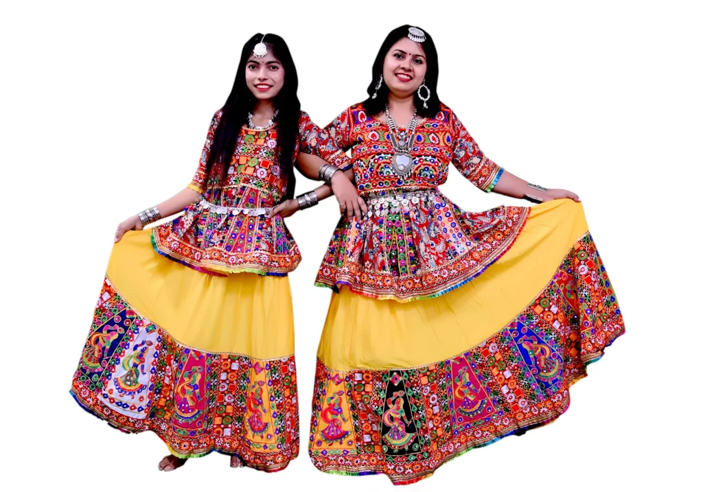 Mother & Daughter Navratri Koti Lehenga Garba Dress