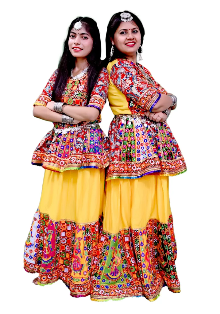 Mother & Daughter Navratri Koti Lehenga Garba Dress