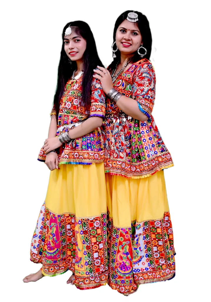 Mother & Daughter Navratri Koti Lehenga Garba Dress