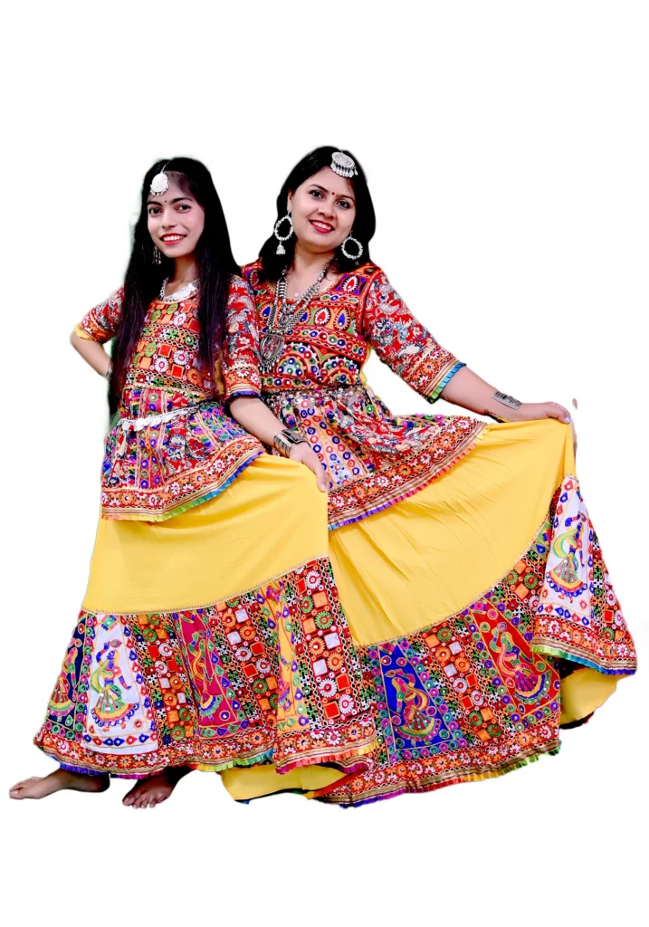 Mother & Daughter Navratri Koti Lehenga Garba Dress