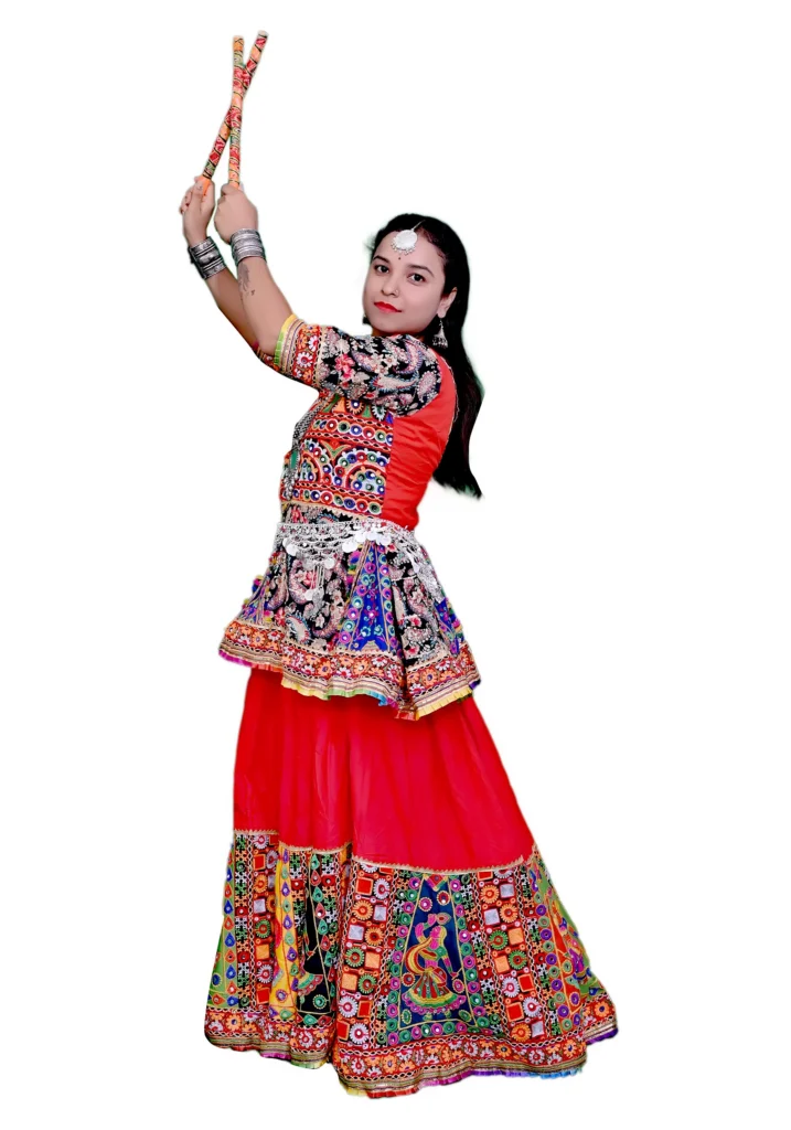 Garba Dance Lehenga Koti Style Costume