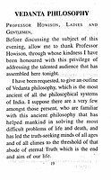 Vedanta Philosophy (Vedanta Math)