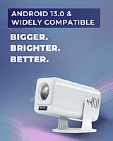 VP 510 Full HD Projector with Android 13, 4K Decoding, WiFi 6 & 270° Rotatable Design | Bright LED, Auto Focus, Keystone Correction, Bluetooth 5.0 VP 510 Full HD Projector with Android 13, 4K Decoding, WiFi 6 & 270° Rotatable Design | Bright LED, Auto Focus, Keystone Correction, Bluetooth 5.0