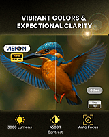 VP 510 Full HD Projector with Android 13, 4K Decoding, WiFi 6 & 270° Rotatable Design | Bright LED, Auto Focus, Keystone Correction, Bluetooth 5.0 VP 510 Full HD Projector with Android 13, 4K Decoding, WiFi 6 & 270° Rotatable Design | Bright LED, Auto Focus, Keystone Correction, Bluetooth 5.0