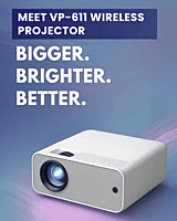 Multimedia Projector VP-611 Full HD 1920×1080, 8400 Lumens, 12000:1 Contrast, Wireless Miracast, HDMI x2, USB x2, AV Input, LED Lamp 50,000 Hours, Inbuilt Speaker Multimedia Projector VP-611 Full HD 1920×1080, 8400 Lumens, 12000:1 Contrast, Wireless Miracast, HDMI x2, USB x2, AV Input, LED Lamp 50,000 Hours, Inbuilt Speaker
