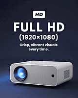 Multimedia Projector VP-611 Full HD 1920×1080, 8400 Lumens, 12000:1 Contrast, Wireless Miracast, HDMI x2, USB x2, AV Input, LED Lamp 50,000 Hours, Inbuilt Speaker Multimedia Projector VP-611 Full HD 1920×1080, 8400 Lumens, 12000:1 Contrast, Wireless Miracast, HDMI x2, USB x2, AV Input, LED Lamp 50,000 Hours, Inbuilt Speaker