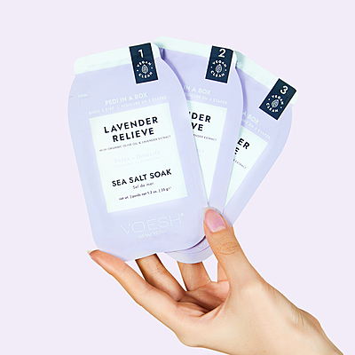 Pedi in a Box Basic 3 Step - Lavender Relieve Pedi in a Box Basic 3 Step - Lavender Relieve