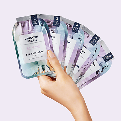 Pedi in a Box Glimmer 5 Step - Unicorn Peach Pedi in a Box Glimmer 5 Step - Unicorn Peach