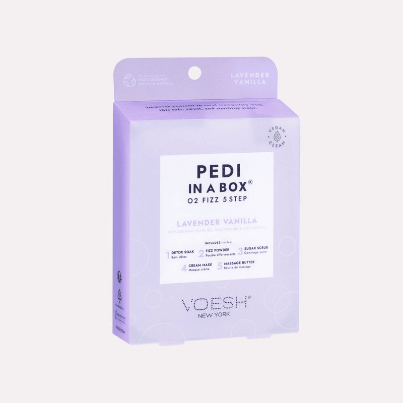 Pedi in a Box O2 Fizz 5 Step - Lavender Vanilla Pedi in a Box O2 Fizz 5 Step - Lavender Vanilla