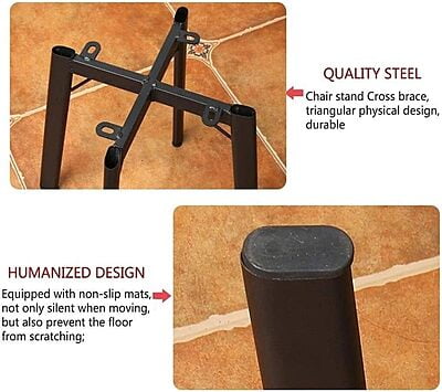 VIKINTERIO Maxico Space Saving Four Seater Dining Table Set VIKINTERIO Maxico Space Saving Four Seater Dining Table Set