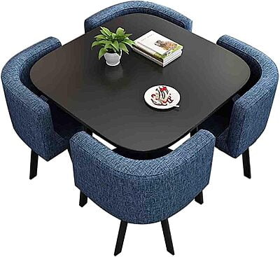 VIKINTERIO Maxico Space Saving Four Seater Dining Table Set VIKINTERIO Maxico Space Saving Four Seater Dining Table Set