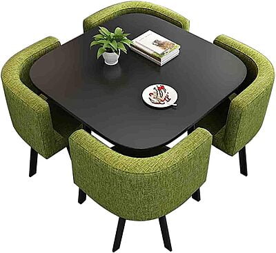 VIKINTERIO Maxico Space Saving Four Seater Dining Table Set VIKINTERIO Maxico Space Saving Four Seater Dining Table Set