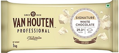 VHP White Chocolate Couverture 29.3% Slab - 1 Kg VHP White Chocolate Couverture 29.3% Slab - 1 Kg