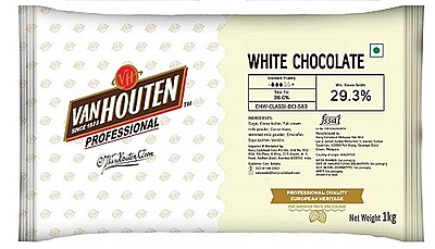 VHP White Chocolate Couverture 29.3% Slab - 1 Kg
