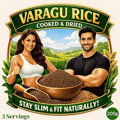 Varagu Rice Cooked and Dried - 200g Varagu Rice Cooked and Dried - 200g