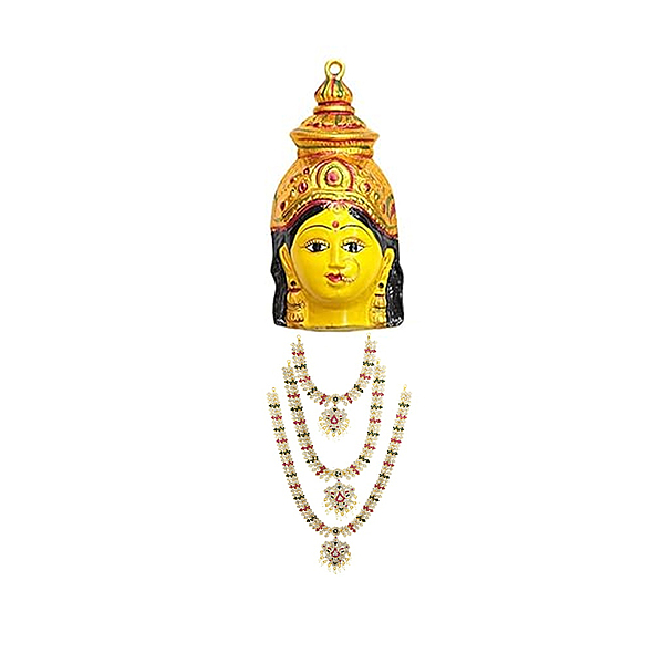 Gold Plated Varalakshmi Amman Face/Mugam with Attigai/Necklace Gold Plated Varalakshmi Amman Face/Mugam with Attigai/Necklace