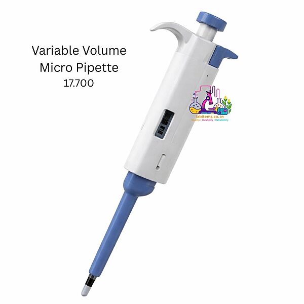 Variable Volume Micropipette - Fully Autoclavable Digital Micropipette