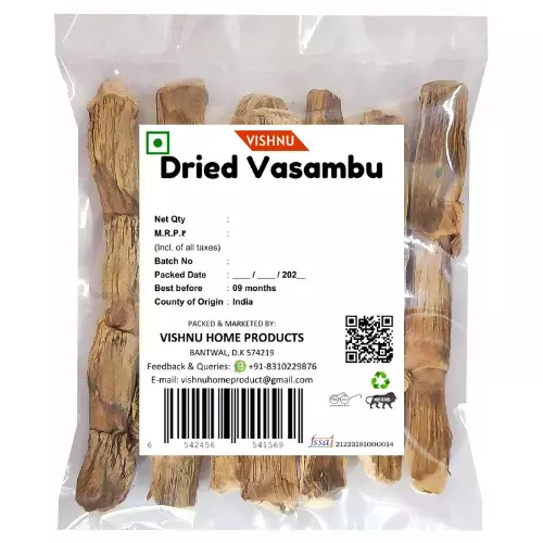 Dried Vasambu | Vacha Root | Sweet Flag | Acrous Calamus | Vayambu Root | Baje- 1pack