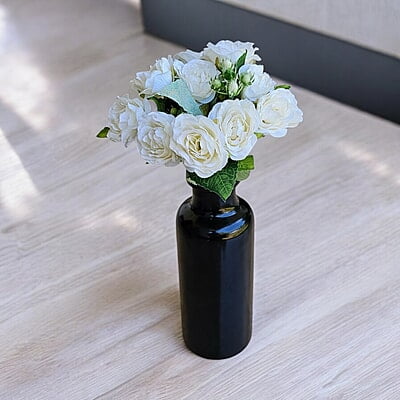 Black Ceramic Vase