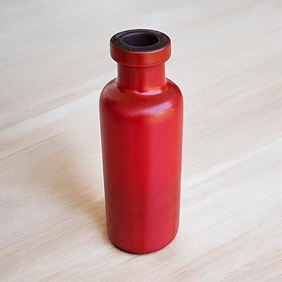 Red Ceramic Vase