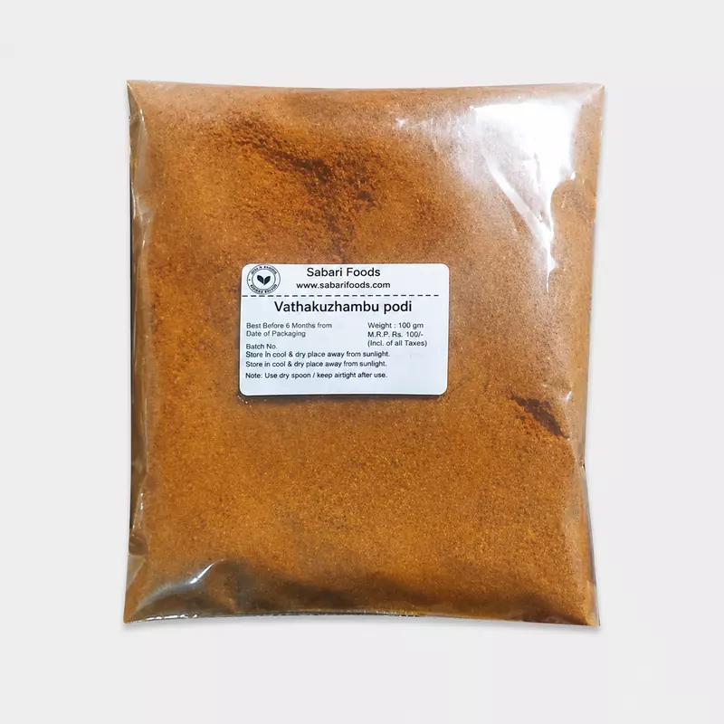 Vathakuzhambu podi