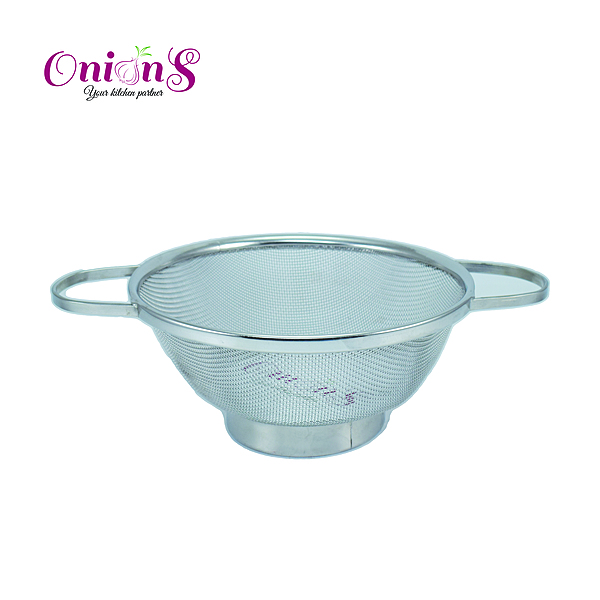 Onions Stainless Steel Colander Strainer Drainer with Handle|Fruit Vegetabe Washing Drain Basket