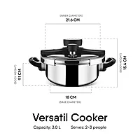 Stahl Versatil Triply Pressure Cooker (3L & 5L)